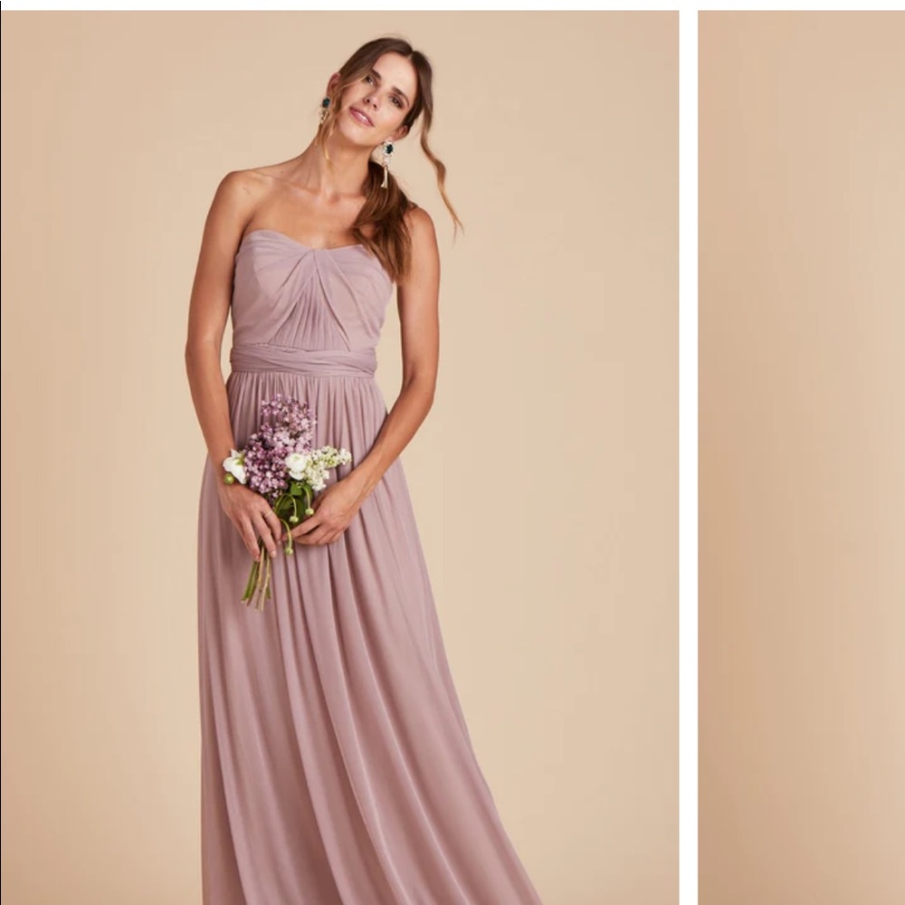 Birdy grey bridesmaids dress mauve